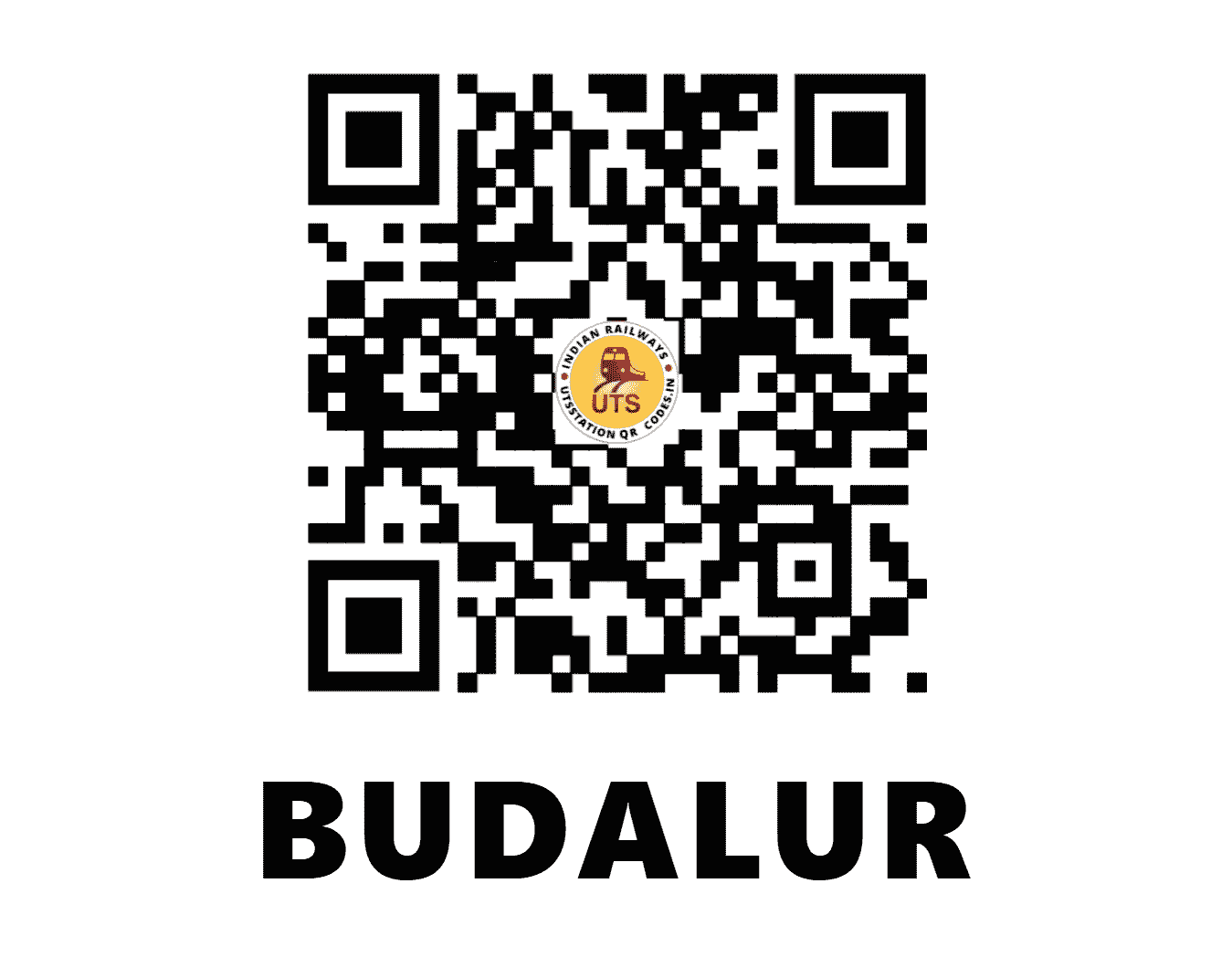 UTS QR Code for BUDALUR - BAL (SR - TAMIL NADU)